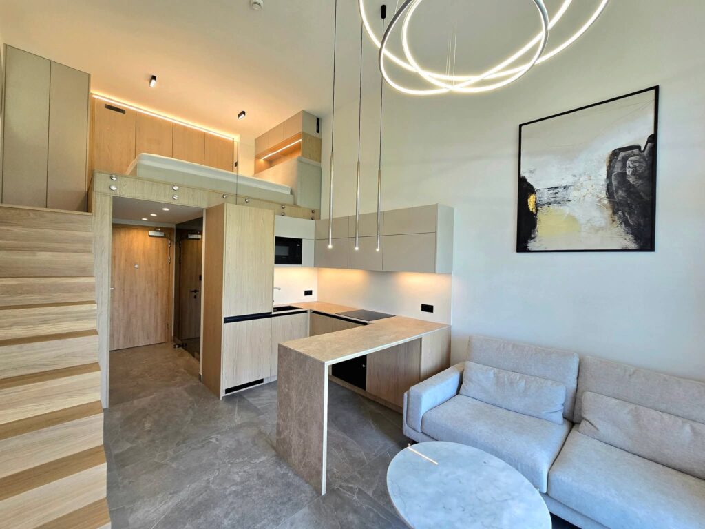 salon zaprojektowany przez projektanta wiumi Warszawa